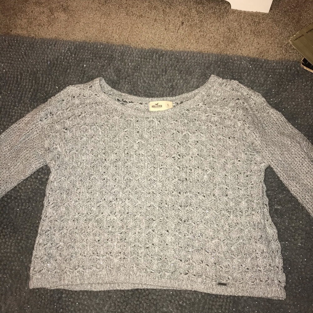 silver sweater
